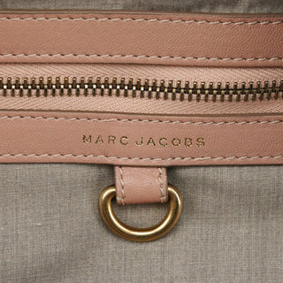 Pink Quilted Leather Bowling Bag