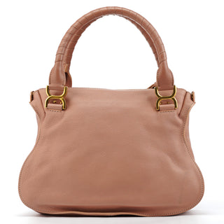Pink Pebbled Leather Marcie Shoulder Bag