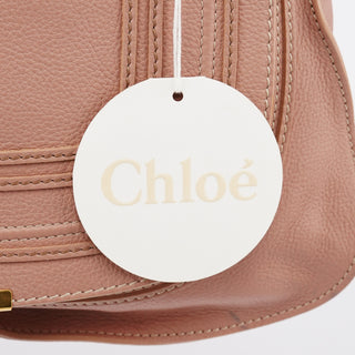Pink Pebbled Leather Marcie Shoulder Bag