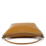 001 3814 Tan Leather Hobo Shoulder Bag