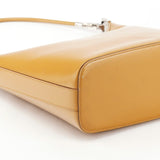 001 3814 Tan Leather Hobo Shoulder Bag