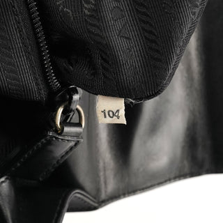 Black Vitello Leather Flap Shoulder Bag