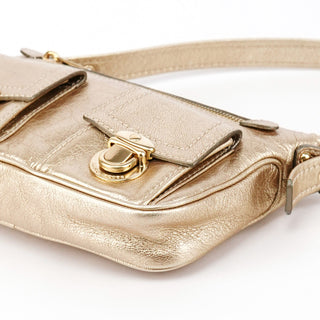 Metallic Leather Blake Shoulder Bag