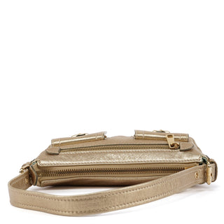 Metallic Leather Blake Shoulder Bag
