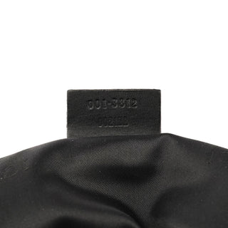001 3312 Black Calfskin Hobo Shoulder Bag
