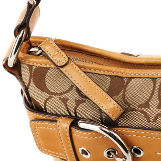 7077 Beige Tan Signature Soho 2-Way Bag