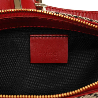 001 4152 Beige Red GG Canvas Shoulder Bag