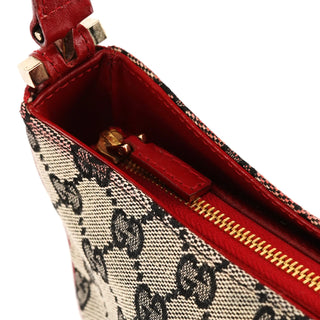 001 4152 Beige Red GG Canvas Shoulder Bag