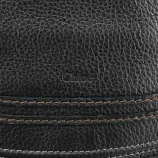 Black Pebbled Leather Marcie 2-Way Bag