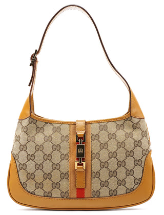 001 3735 Beige Tan GG Jackie Shoulder Bag