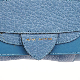 Blue Pebbled Leather 2-Way Bag