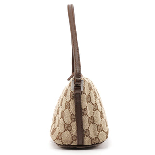07198 Beige Brown GG Boat Pochette