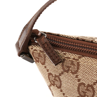 07198 Beige Brown GG Boat Pochette