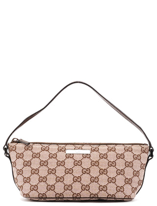 039 1103 Beige Brown GG Boat Pochette