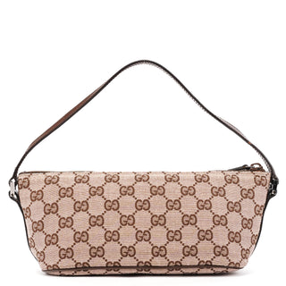 039 1103 Beige Brown GG Boat Pochette