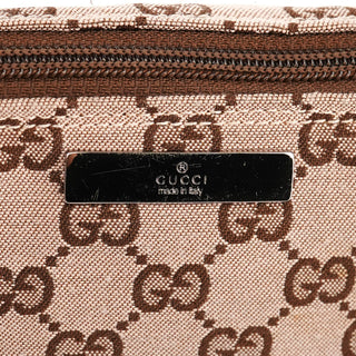 039 1103 Beige Brown GG Boat Pochette
