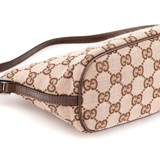 039 1103 Beige Brown GG Boat Pochette