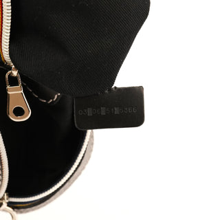 Black Calfskin Patsy Boston Bowling Bag