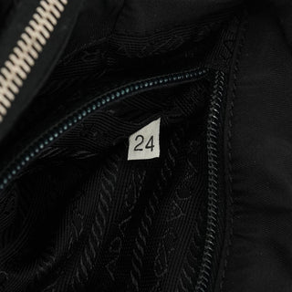 B6542 Black Tessuto Metallo Nylon Shoulder Bag