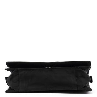 B6542 Black Tessuto Metallo Nylon Shoulder Bag