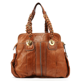 Brown Leather Heloise Tote Bag