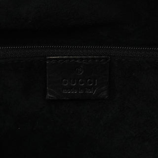 001 4335 Black Suede Ruched Handbag