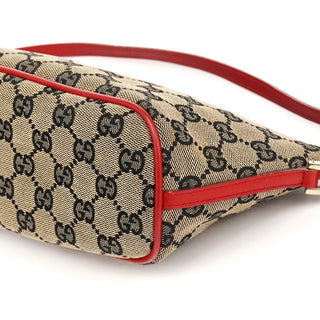 039 1103 Beige Red GG Boat Pochette