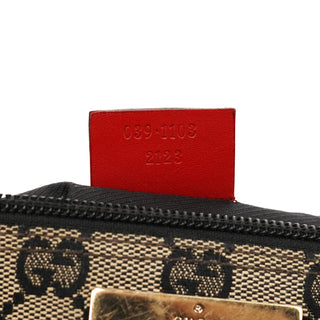 039 1103 Beige Red GG Boat Pochette