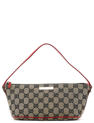 039 1103 Beige Red GG Boat Pochette