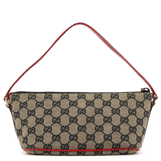 039 1103 Beige Red GG Boat Pochette