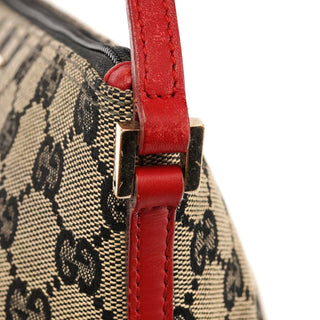 039 1103 Beige Red GG Boat Pochette