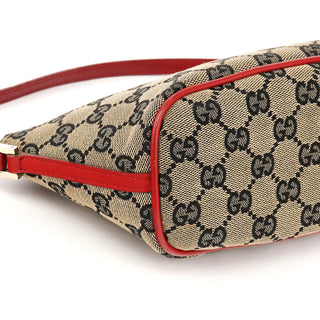 039 1103 Beige Red GG Boat Pochette