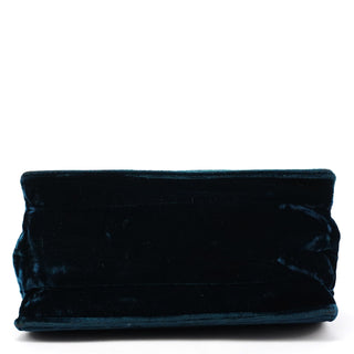 B7595 Deep Blue Velluto Righe Shoulder Bag