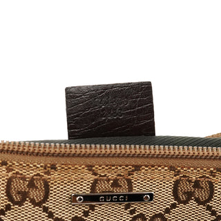 141809 Beige Brown GG Boat Pochette