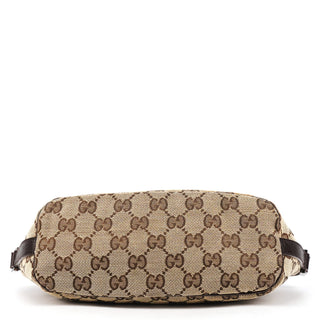 141809 Beige Brown GG Boat Pochette