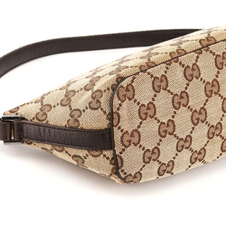 141809 Beige Brown GG Boat Pochette
