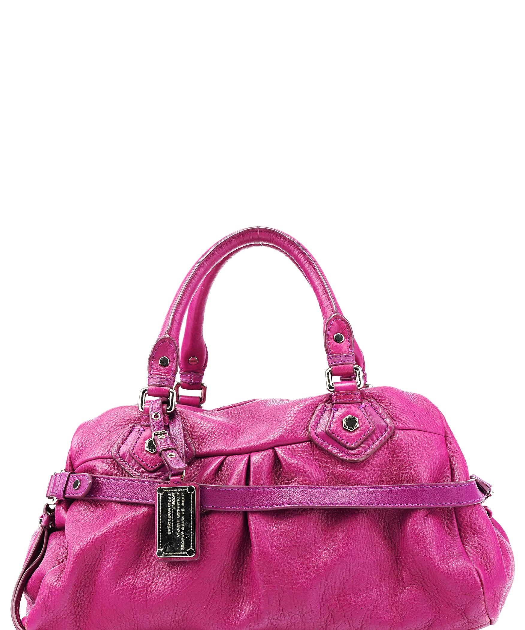 Pink Leather Classic Q 2-Way Bag