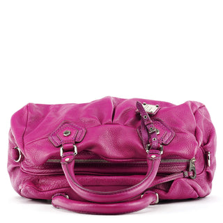 Pink Leather Classic Q 2-Way Bag