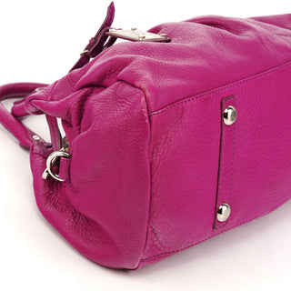 Pink Leather Classic Q 2-Way Bag