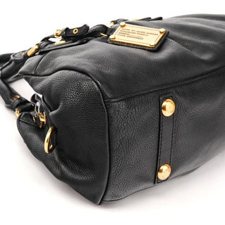 Black Leather Classic Q Baby Groovee 2-Way Bag