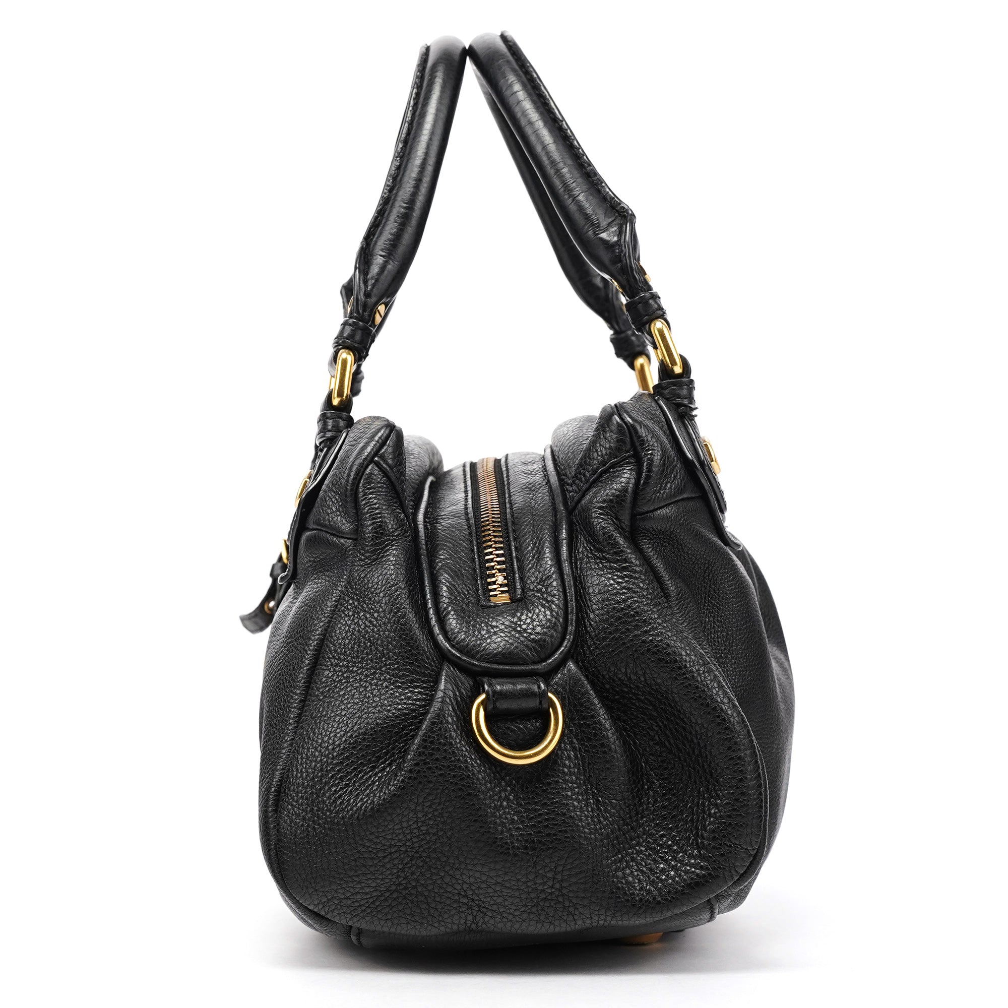 Marc by Marc Jacobs Sac deux portés Classic Q Baby Groovee en cuir noir
