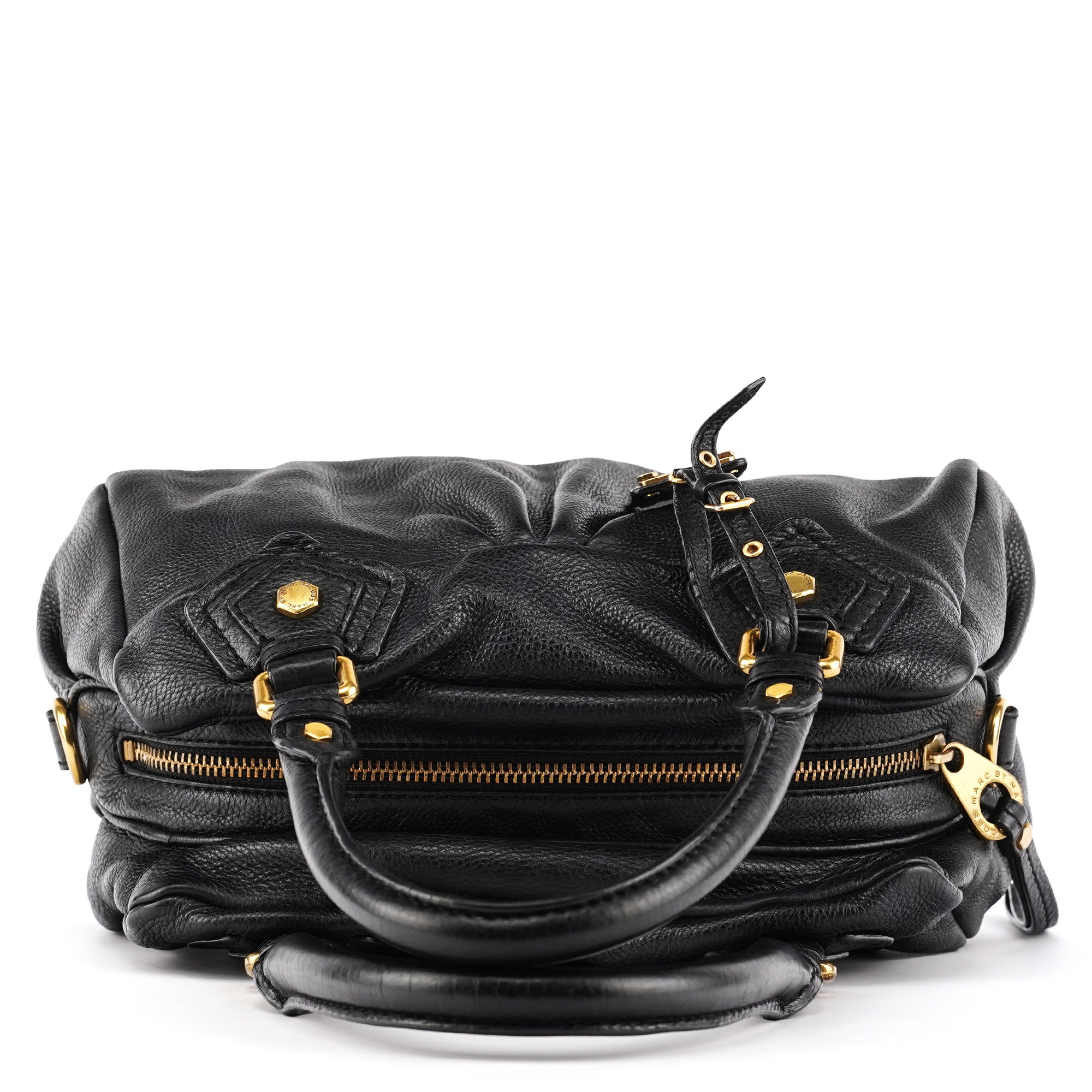 Marc by Marc Jacobs Sac deux portés Classic Q Baby Groovee en cuir noir