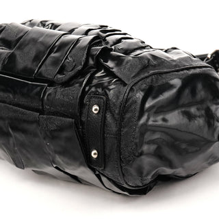 Black Patent Leather Stam 2-Way Bag