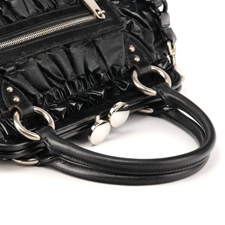Black Patent Leather Stam 2-Way Bag