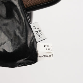 Black Patent Leather Stam 2-Way Bag
