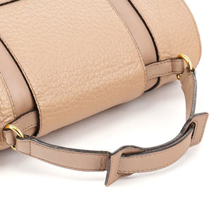 Greige Leather Thompson Top Handle Bag