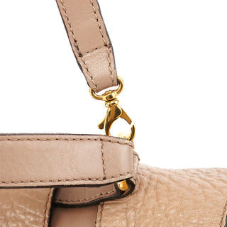 Greige Leather Thompson Top Handle Bag