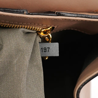 Greige Leather Thompson Top Handle Bag