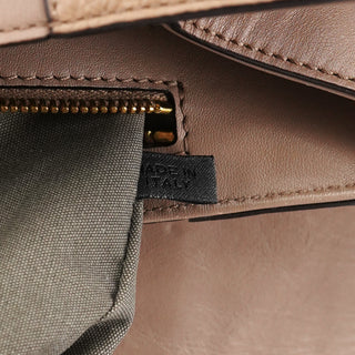 Greige Leather Thompson Top Handle Bag