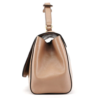 Greige Leather Thompson Top Handle Bag